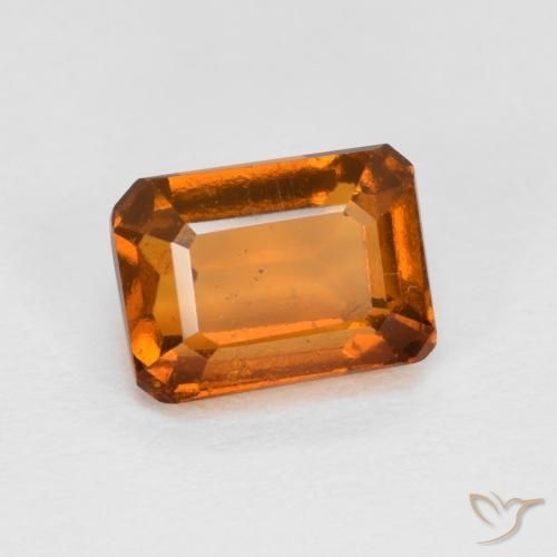 granate hessonita Naranja amarillento natural de 1.48 ct, Corte Octágono / Esmeralda, VS