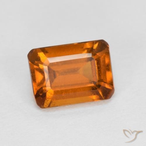 granate hessonita Naranja medio natural de 1.44 ct, Corte Octágono / Esmeralda, VS