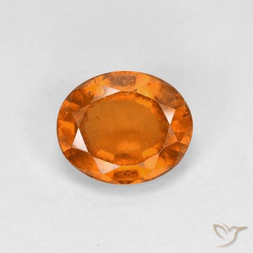 1.89ct Natural Naranja medio Granate Hessonita, Ovalada, VS
