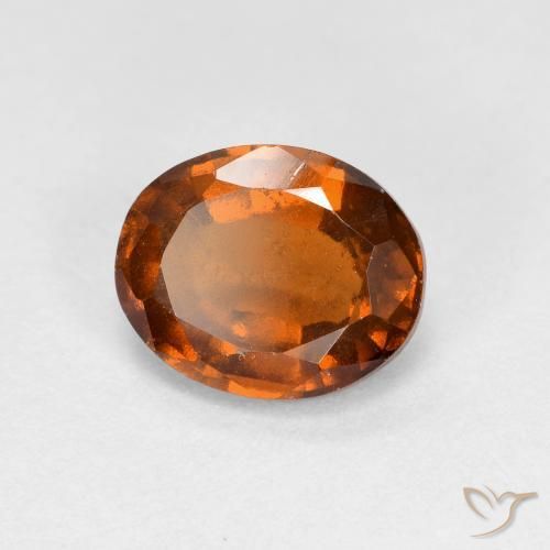 granate hessonita Ámbar naranja natural de 1.89 ct, Ovalada, VS