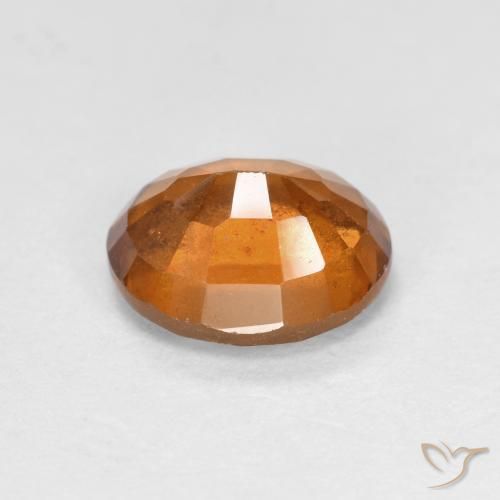 granate hessonita Naranja oscuro natural de 2.07 ct, Ovalada, VS