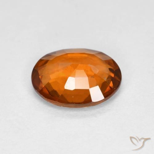 granate hessonita Naranja medio natural de 1.56 ct, Ovalada, VS