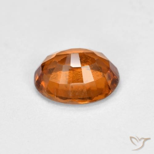 granate hessonita Naranja medio natural de 1.54 ct, Ovalada, VS