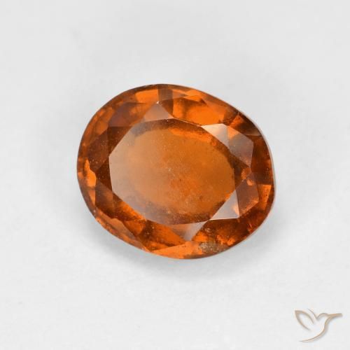 granate hessonita Naranja rojizo natural de 2.01 ct, Ovalada, VS
