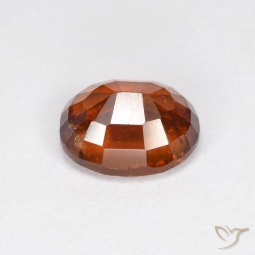 granate hessonita Naranja oscuro natural de 1.43 ct, Ovalada, VS-SI