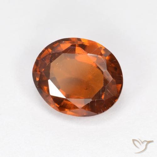 granate hessonita Ámbar naranja natural de 2.23 ct, Ovalada, VS-SI