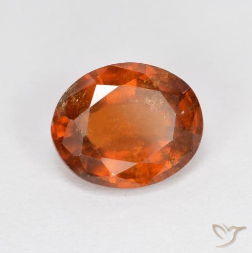 granate hessonita Ámbar naranja natural de 2.83 ct, Ovalada, VS-SI