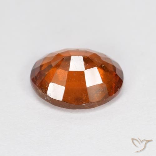 granate hessonita Ámbar naranja natural de 2.83 ct, Ovalada, VS-SI