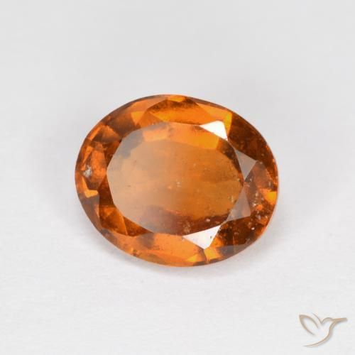 granate hessonita Naranja oscuro medio natural de 1.94 ct, Ovalada, VS-SI