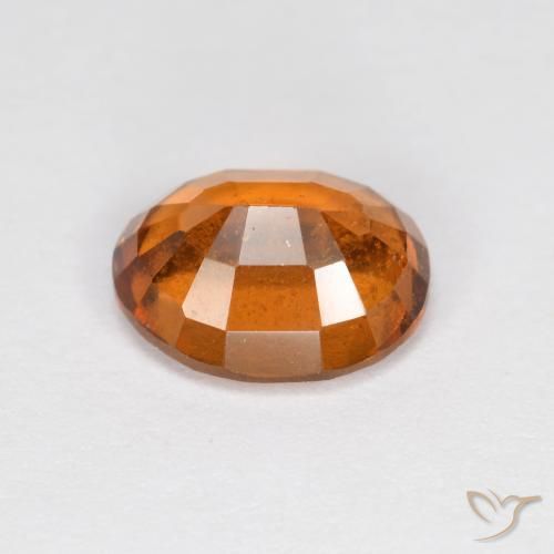 granate hessonita Naranja oscuro medio natural de 1.94 ct, Ovalada, VS-SI