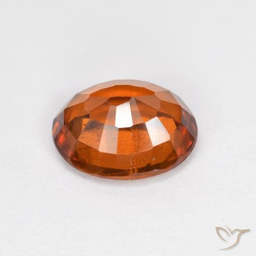 granate hessonita Naranja oscuro natural de 1.62 ct, Ovalada, VS