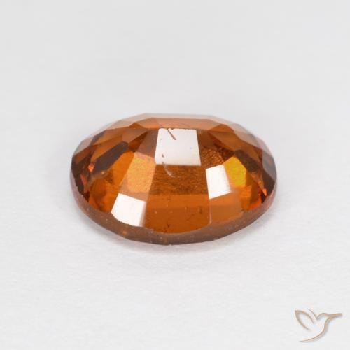 granate hessonita Naranja oscuro medio natural de 2.14 ct, Ovalada, VS