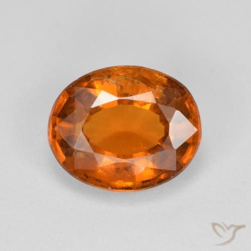 2.60ct Natural Naranja medio Granate Hessonita, Ovalada, VS-SI