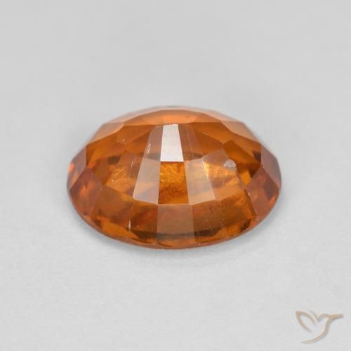 granate hessonita Naranja medio natural de 2.60 ct, Ovalada, VS-SI