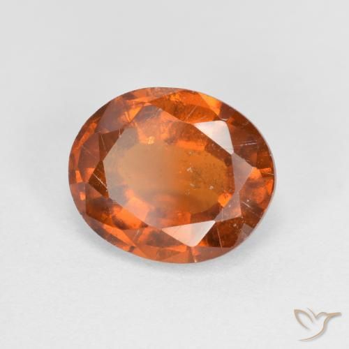 granate hessonita Naranja medio natural de 2.54 ct, Ovalada, VS-SI