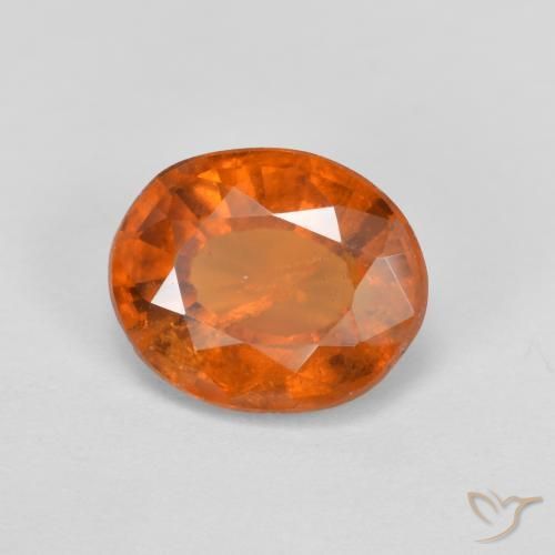 granate hessonita Naranja oscuro natural de 2.10 ct, Ovalada, VS-SI