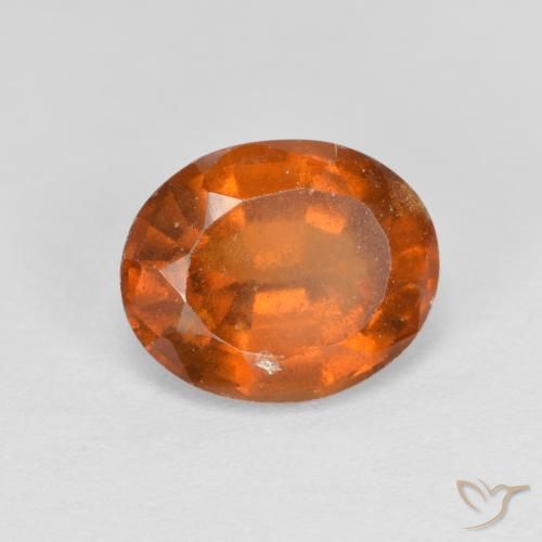 2.27ct Natural Naranja medio Granate Hessonita, Ovalada, VS-SI