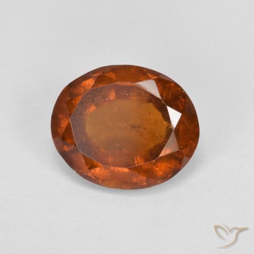 granate hessonita Ámbar naranja natural de 2.19 ct, Ovalada, VS-SI