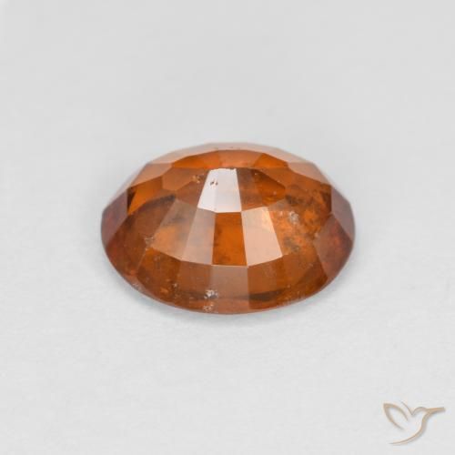 granate hessonita Ámbar naranja natural de 1.93 ct, Ovalada, VS-SI