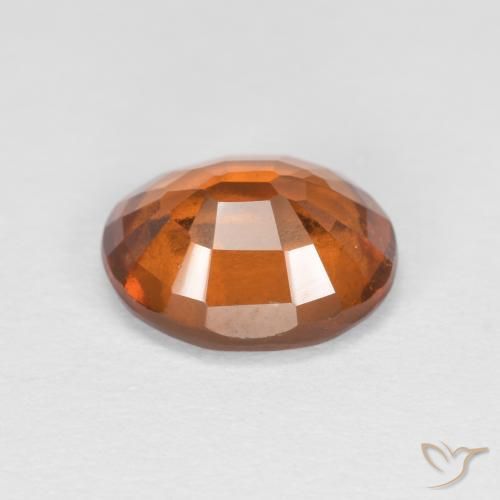 granate hessonita Naranja oscuro natural de 1.82 ct, Ovalada, VS