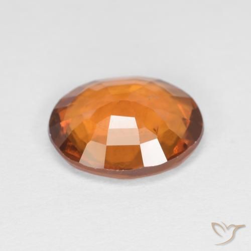 granate hessonita Naranja amarillento natural de 2.08 ct, Ovalada, VS