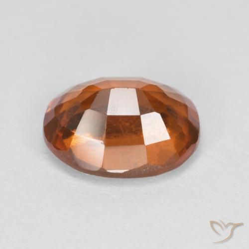 granate hessonita Naranja oscuro natural de 2.06 ct, Ovalada, VS
