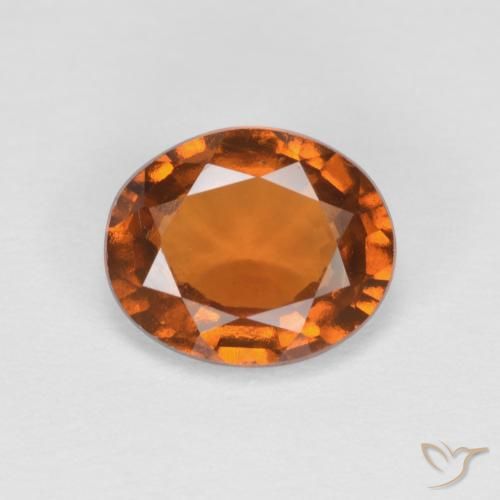 1.42ct Natural Naranja medio Granate Hessonita, Ovalada, VS