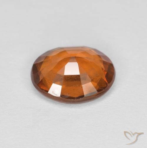 granate hessonita Naranja medio natural de 1.42 ct, Ovalada, VS