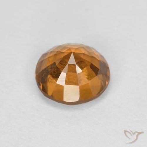 granate hessonita Naranja medio natural de 0.97 ct, Redondo, VS