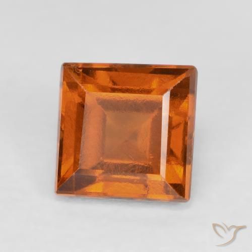 granate hessonita Naranja amarillento natural de 1.49 ct, Cuadrado, VS