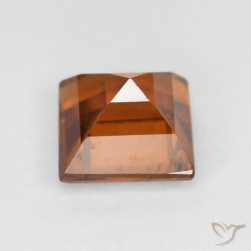 granate hessonita Naranja amarillento natural de 1.49 ct, Cuadrado, VS