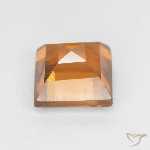granate hessonita Marrón naranja natural de 0.91 ct, Cuadrado, VS