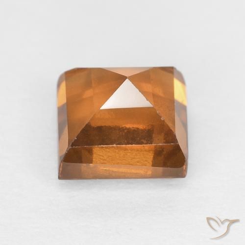 granate hessonita Marrón naranja natural de 1.07 ct, Cuadrado, VS