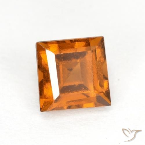 granate hessonita Marrón naranja natural de 1.00 ct, Cuadrado, VS