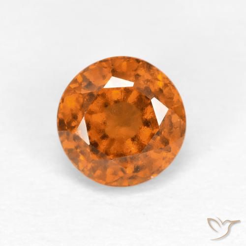 1.05ct Natural Naranja medio Granate Hessonita, Redondo, VS