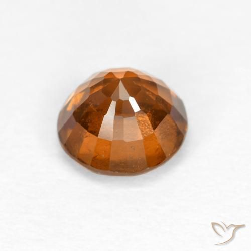 granate hessonita Naranja medio natural de 1.05 ct, Redondo, VS