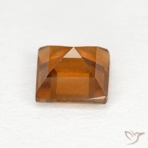 granate hessonita Marrón naranja natural de 0.88 ct, Cuadrado, VS