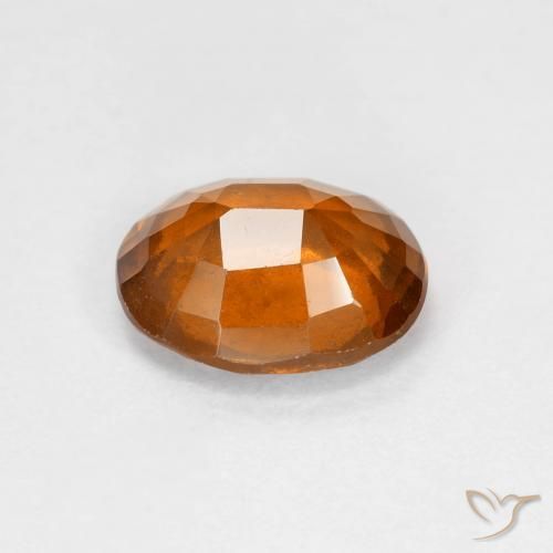 granate hessonita Naranja oscuro medio natural de 1.92 ct, Ovalada, VS-SI