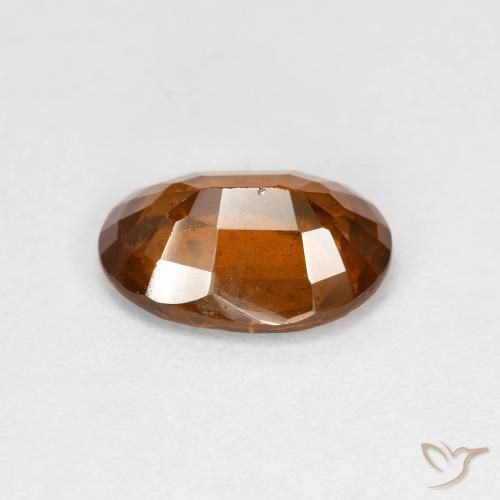granate hessonita Naranja oscuro natural de 1.79 ct, Ovalada, VS-SI
