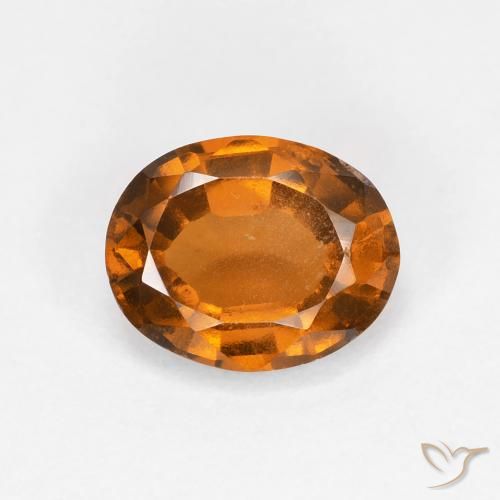 1.24ct Natural Naranja medio Granate Hessonita, Ovalada, VS
