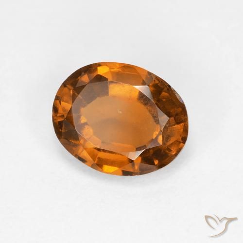 granate hessonita Naranja medio natural de 1.24 ct, Ovalada, VS