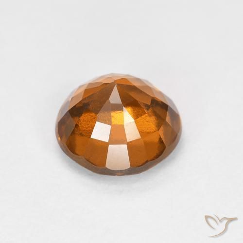 granate hessonita Naranja medio natural de 0.94 ct, Redondo, VS