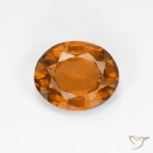 1.52ct Natural Naranja medio Granate Hessonita, Ovalada, VS