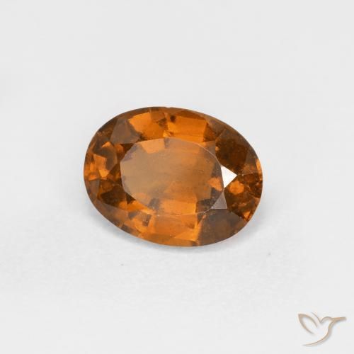 granate hessonita Naranja terroso natural de 1.16 ct, Ovalada, VS