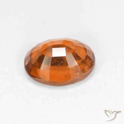 granate hessonita Naranja oscuro natural de 1.86 ct, Ovalada, VS
