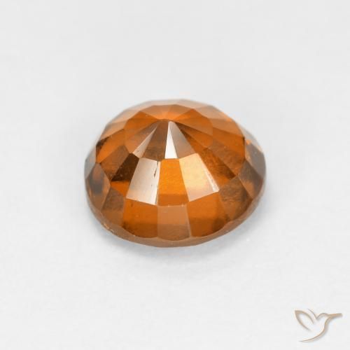 granate hessonita Naranja medio natural de 1.18 ct, Redondo, VS