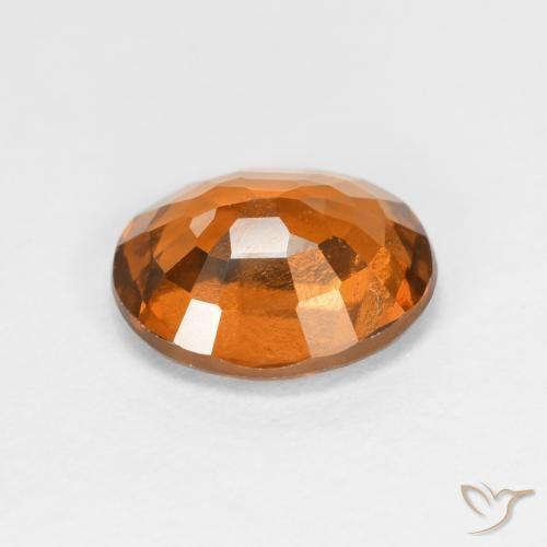 granate hessonita Naranja amarillento natural de 2.03 ct, Ovalada, VS