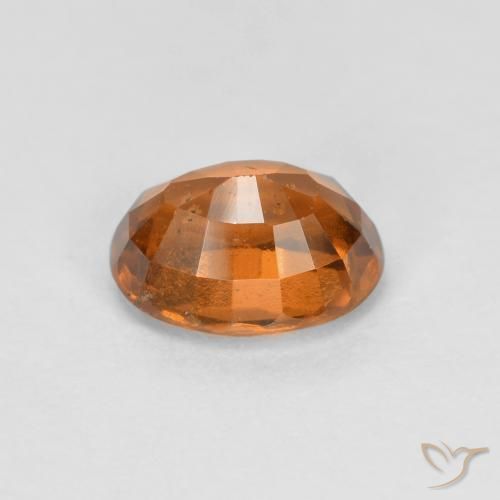 granate hessonita Naranja oscuro natural de 1.25 ct, Ovalada, VS