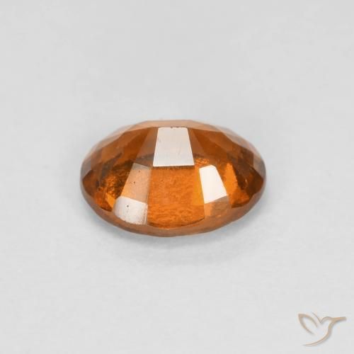 granate hessonita Naranja medio natural de 0.83 ct, Ovalada, VS