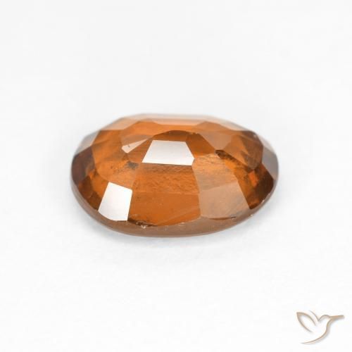 granate hessonita Naranja oscuro medio natural de 2.02 ct, Ovalada, VS